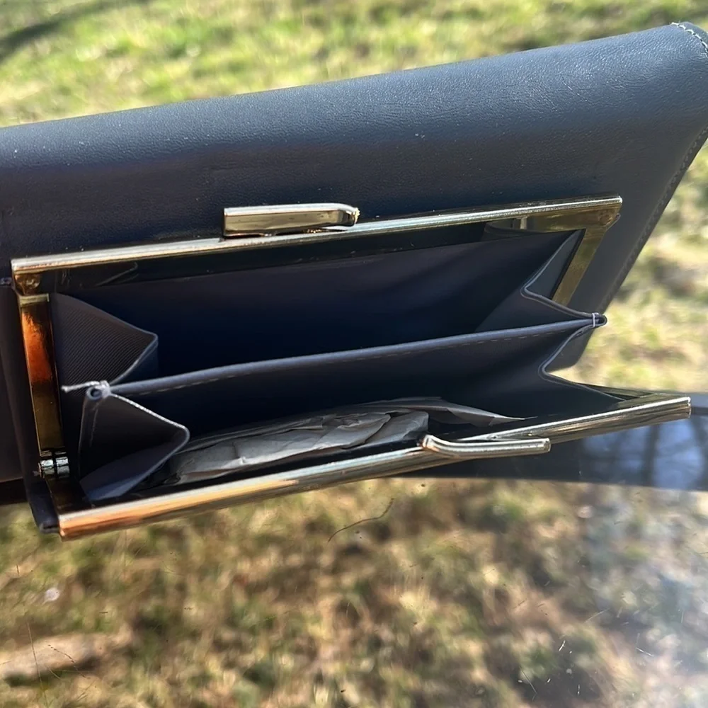 Di Lido Wallet Nappa Soft Cowhide Vintage gray leather